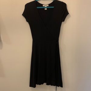 Forever 21 black wrap style dress